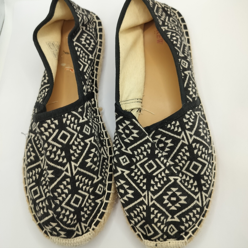 J Crew Loafer Shoes Size 10 Woven Flats Moccasin Style Womens Espadrilles